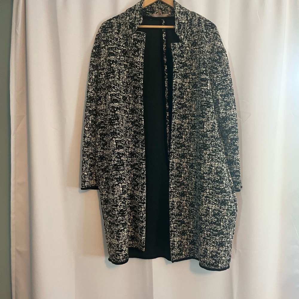 Philosophy Black and White Knit Jacket